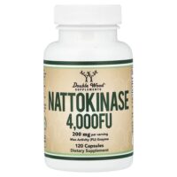 наттокиназа, 120 капсул (100 мг (2000 FU) в 1 капсуле) — Double Wood Supplements