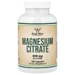 цитрат магния, 180 капсул (400 мг в 1 капсуле) — Double Wood Supplements