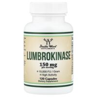 люмброкиназа, 120 капсул (75 мг в 1 капсуле) — Double Wood Supplements