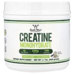 моногидрат креатина в порошке, без вкусовых добавок, 500 г (1,1 фунта) — Double Wood Supplements