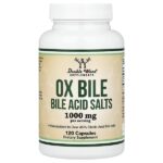 Ox Bile - Bile Acid Salts, 120 Capsules (500 mg per Capsule) — Double Wood Supplements