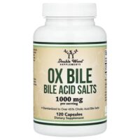 Ox Bile - Bile Acid Salts, 120 Capsules (500 mg per Capsule) — Double Wood Supplements