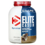 Elite Casein, казеин, со вкусом печенья и сливок, 1,8 кг (4 фунта) — Dymatize