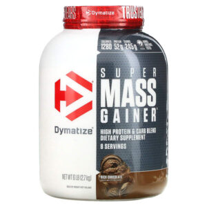 Super Mass Gainer™, с насыщенным шоколадным вкусом, 2,7 кг (6 фунтов) — Dymatize