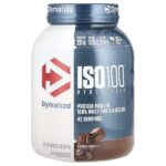ISO100®, гидролизованный 100% изолят сывороточного протеина, со вкусом изысканного шоколада, 1,37 кг (3 фунта) — Dymatize