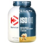 ISO100®, гидролизованный 100% изолят сывороточного протеина, изысканный ванильный вкус, 2,3 кг (5 фунтов) — Dymatize