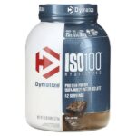 ISO100®, гидролизованный, 100% изолят сывороточного протеина, со вкусом брауни с помадкой, 1,37 кг (3 фунта) — Dymatize