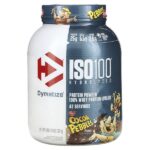 ISO100®, гидролизованный, 100% изолят сывороточного протеина, со вкусом какао, 1,37 кг (3 фунта) — Dymatize