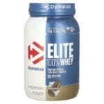 Elite 100%, порошок из сывороточного протеина, печенье и сливки, 907 г (2 фунта) — Dymatize
