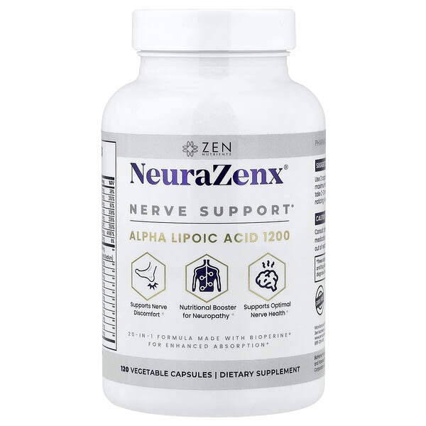 dzn95624_v_24.jpg Zen Nutrients, NeuraZenx®, поддержка нервов, 120 растительных капсул