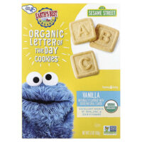 Organic Letter of the Day Cookies®, для детей от 2 лет, ваниль, 150 г (5,3 унции) — Earth's Best