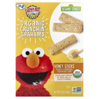 Organic Crunchin' Grahams®, медовые палочки для детей от 2 лет, 150 г (5,3 унции) — Earth's Best