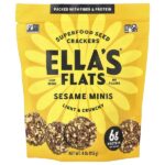 Ella's Flats, крекеры с суперфудами, кунжутные конфеты, 113 г (4 унции)