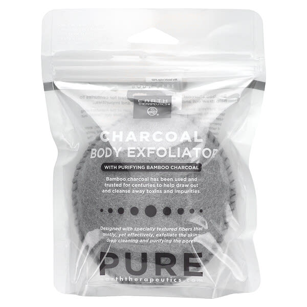 eat07307_v_4.jpg Pure, древесный уголь для отшелушивания тела с очищающим бамбуковым углем, 1 шт. — Earth Therapeutics