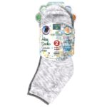 Aloe Moisture, носки с алоэ, серый и белый, 2 пары — Earth Therapeutics