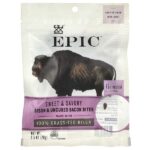 Bites, бизон и незасоленный бекон, сладкий и пикантный, 70 г (2,5 унции) — Epic Bar
