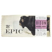 Bison Bar, неотвержденный бекон и клюква, 37 г (1,3 унции) — Epic Bar
