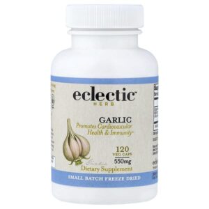 сублимированный чеснок, 550 мг, 120 растительных капсул — Eclectic Herb