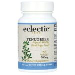 трава, пажитник, 600 мг, 50 вегетарианских капсул — Eclectic Herb