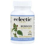 сублимированный лопух, 400 мг, 90 вегетарианских капсул — Eclectic Herb
