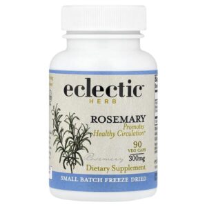 сублимированный розмарин, 300 мг, 90 капсул VegCap — Eclectic Herb