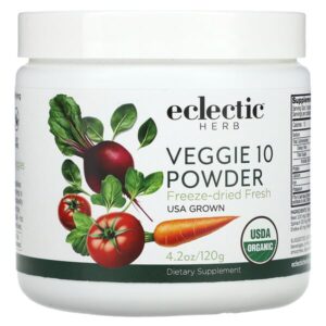 Veggie 10, порошок из цельных пищевых продуктов, 4,2 унции (120 г) — Eclectic Herb