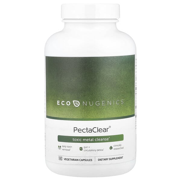 ecn00025_v_60.jpg PectaClear®, средство от токсичных металлов, 180 вегетарианских капсул — Econugenics