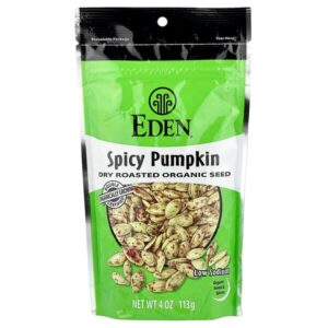 органические пряные семена тыквы, обжаренные, 113 г (4 унции) — Eden Foods