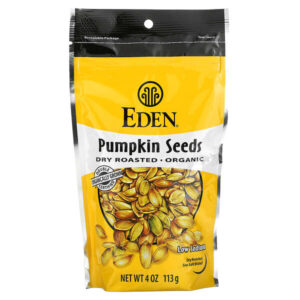 Organic, семена тыквы, сухая обжарка, 113 г (4 унции) — Eden Foods