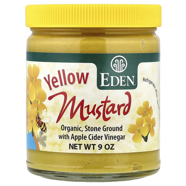 edn00210_v_22.jpg органическая желтая горчица, 9 унций — Eden Foods