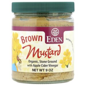 органическая коричневая горчица с яблочным уксусом, 9 унций — Eden Foods