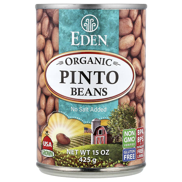 edn00250_v_11.jpg органическая фасоль пинто, 425 г (15 унций) — Eden Foods