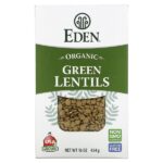 Organic, зеленая чечевица, 16 унций (454 г) — Eden Foods