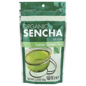 органический сенча, удзи ча, рассыпной зеленый чай, 63 г (2,25 унции) — Eden Foods