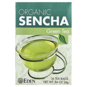 органический сенча, зеленый чай, 16 чайных пакетиков, 24 г (0,84 унции) — Eden Foods