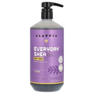 Everyday Shea, гель для душа, для нормальной и очень сухой кожи, лаванда, 946 мл (32 жидк. унции) — Alaffia
