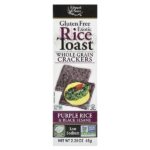 Exotic Rice Toast™, цельнозерновые крекеры, фиолетовый рис и черный кунжут, 65 г (2,25 унции) — Edward & Sons