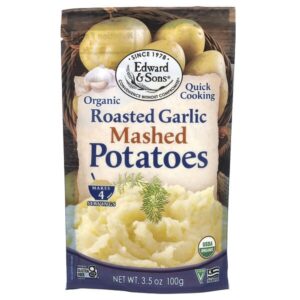 Органическое картофельное пюре, жареный чеснок, 3,5 унции (100 г) — Edward & Sons