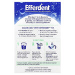 Efferdent, Антибактериальное очищающее средство для зубов, мятный свежий и чистый, 90 таблеток — изображение 2