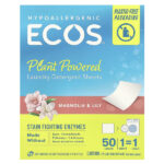 Ecos®, растительное средство для стирки, магнолия и лилия, 50 шт. — Earth Friendly Products
