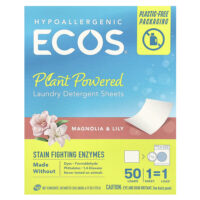 Ecos®, растительное средство для стирки, магнолия и лилия, 50 шт. — Earth Friendly Products