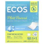 Ecos®, растительные салфетки для стирки, без добавок и прозрачные, 50 шт. — Earth Friendly Products