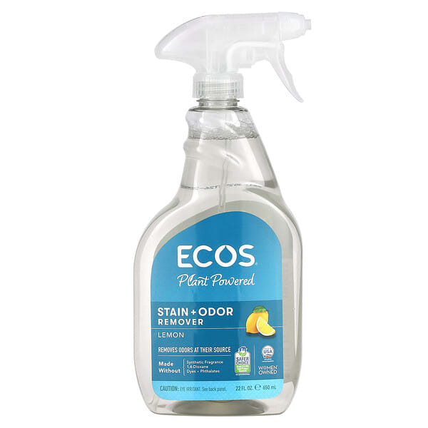 efp09707_v_8.jpg Ecos®, растительное средство для удаления пятен и запахов, лимон, 650 мл (22 жидк. унции) — Earth Friendly Products