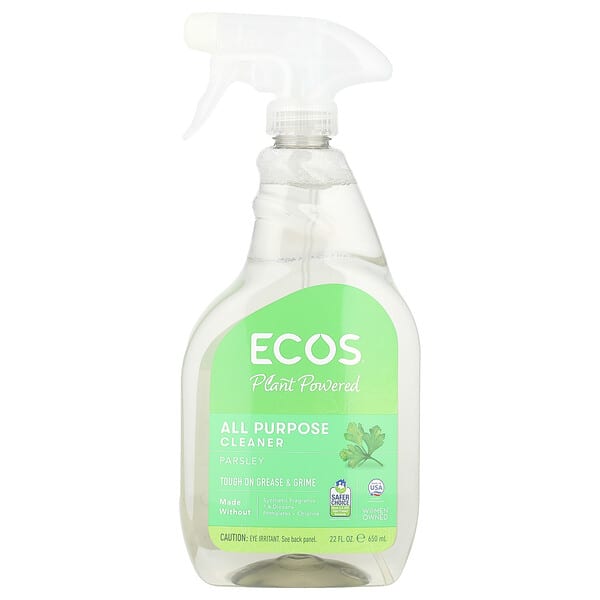 efp09746_v_8.jpg Ecos®, универсальное очиститель на растительной основе, петрушка, 650 мл (22 жидк. унции) — Earth Friendly Products