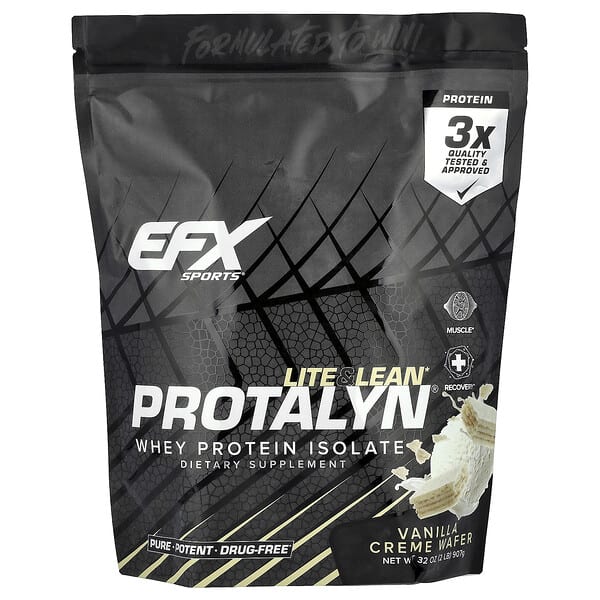 efx00661_v_2.jpg Protalyn® изолят сывороточного протеина, вафли с ванильным кремом, 907 г (2 фунта) — EFX Sports