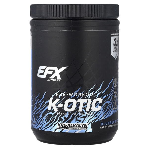 efx00676_v_8.jpg предтренировочный комплекс K-otic®, со вкусом голубики, 500 г (1 фунт, 1,64 унции) — EFX Sports