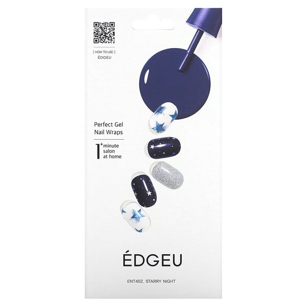 egu84676_v_2.jpg Perfect Gel Nail Wraps, ENT 402 Starry Night, набор из 19 предметов — Edgeu
