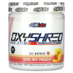 OxyShred Non-Stim, термогенный сжигатель жира, Kiss My Peach, 306 г (10,8 унции) — EHPlabs