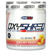 OxyShred Non-Stim, термогенный сжигатель жира, Kiss My Peach, 306 г (10,8 унции) — EHPlabs