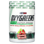 OxyGreens, Daily Super Greens, клубника и маргарита, 255 г (9 унций) — EHPlabs